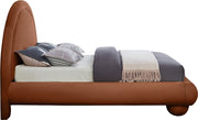 Madrid Velvet Upholstered Full Bed in Cognac - MadridCognac-F