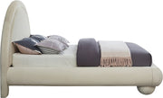 Madrid Velvet Upholstered Full Bed in Cream - MadridCream-F