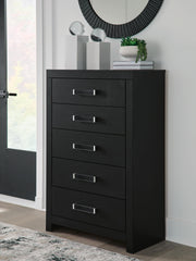 Maeling Black Chest of Drawers - PCB1115-46
