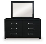 Maeling Black Dresser and Mirror - PCB1115B1