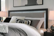 Maeling Black King Upholstered Panel Bed - PCB1115B8