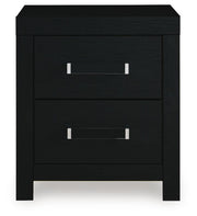 Maeling Black Nightstand - PCB1115-92
