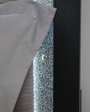 Maeling Black Twin Upholstered Panel Bed - PCB1115B2