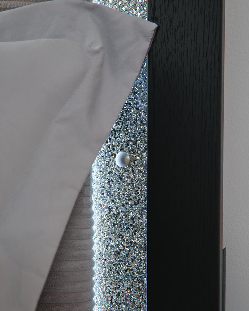 Maeling Black Twin Upholstered Panel Bed - PCB1115B2