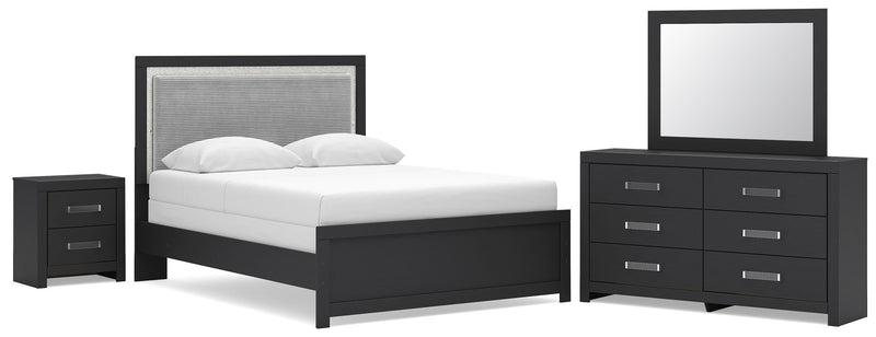 Maeling Queen Panel Bed, Dresser, Mirror and Nightstand - PCB1115B10