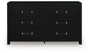 Maeling Queen Upholstered Panel Bed, Dresser and Nightstand - PCB1115B9