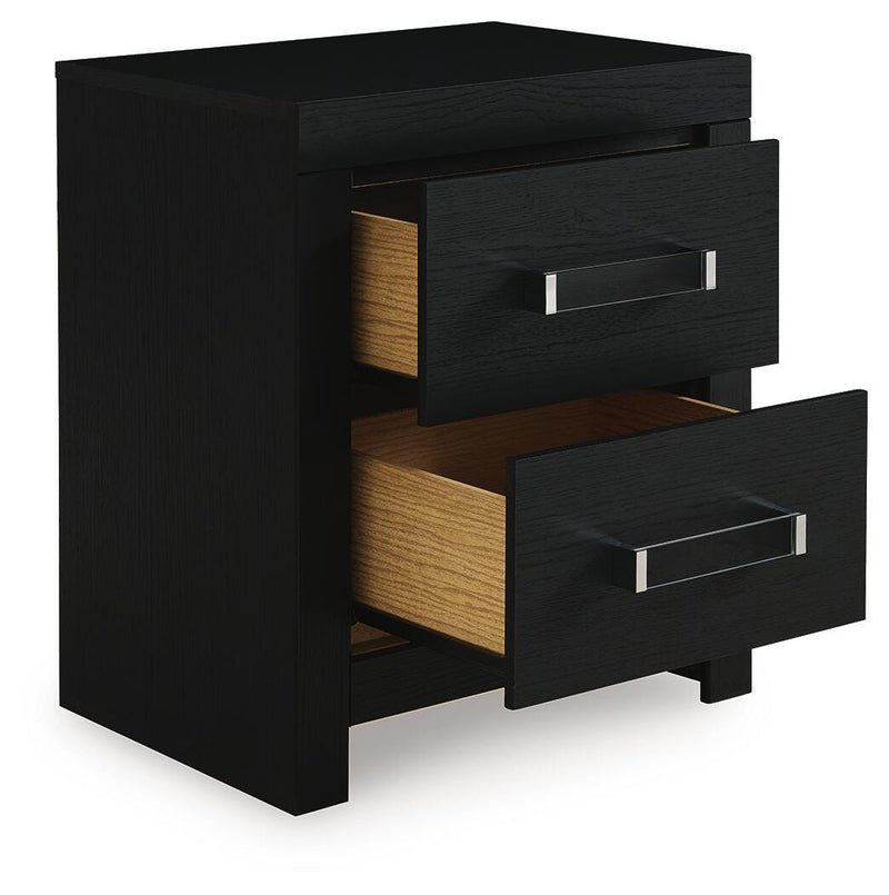 Maeling Queen Upholstered Panel Bed, Dresser and Nightstand - PCB1115B9