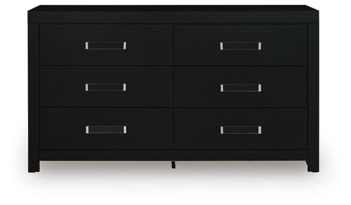 Maeling Queen Upholstered Panel Bed, Dresser and Nightstand - PCB1115B9