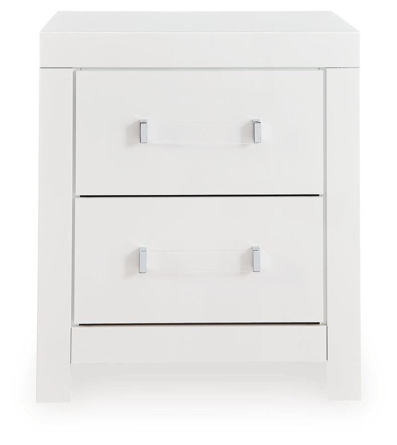 Maeling Queen Upholstered Panel Bed, Dresser and Nightstand - PCB1119B9