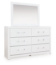 Maeling Twin Upholstered Panel Bed, Dresser and Mirror - PCB1119B8
