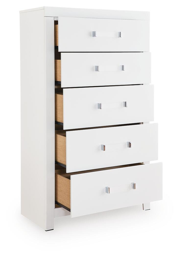 Maeling White Chest of Drawers - PCB1119-46