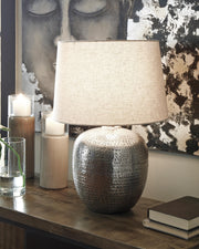 Magalie Antique Silver Finish Table Lamp (Set of 2) - L207314X2