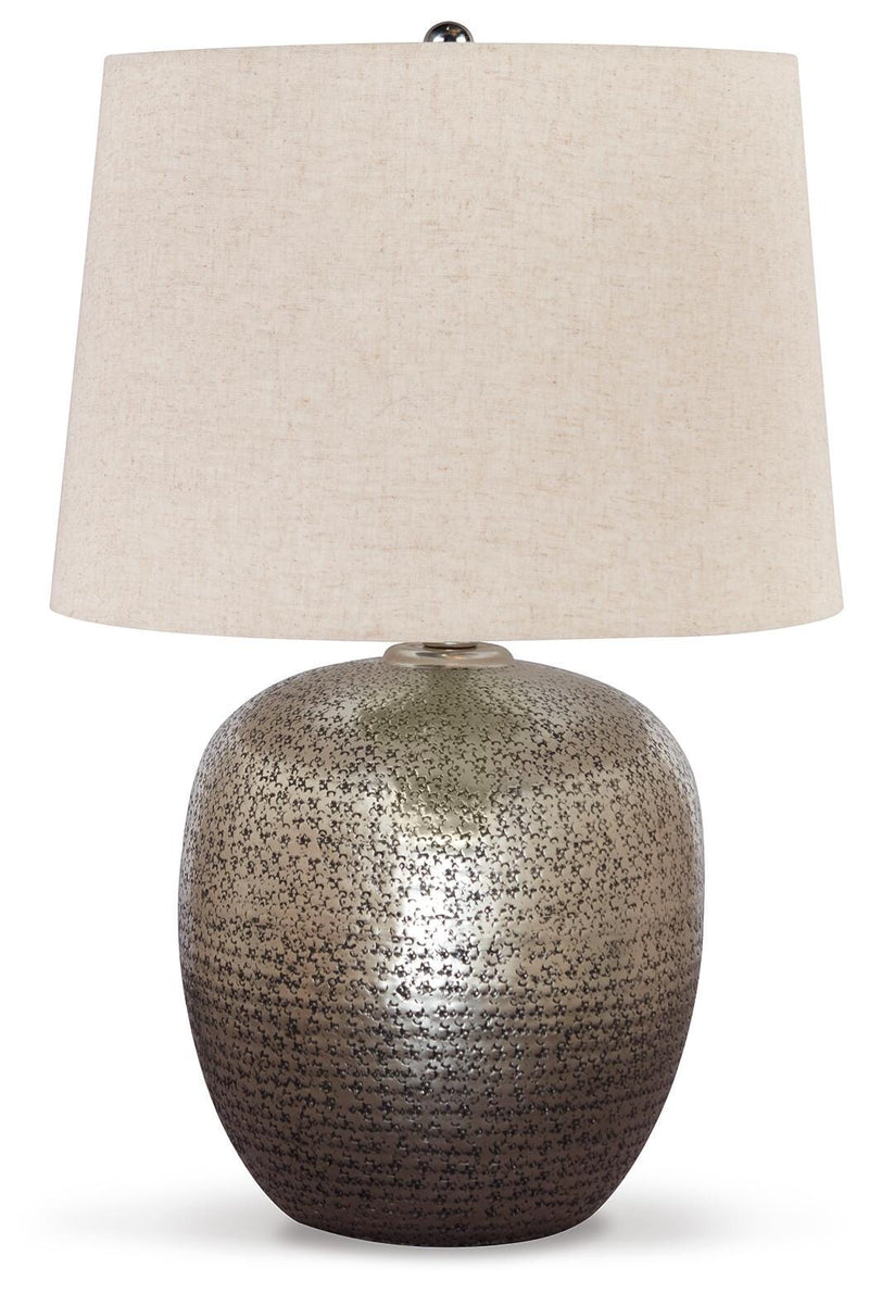 Magalie Antique Silver Finish Table Lamp (Set of 2) - L207314X2