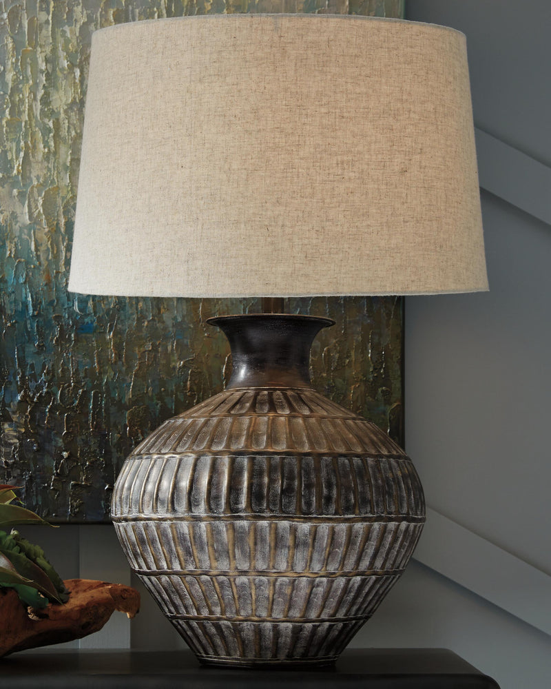 Magan Antique Bronze Finish Table Lamp (Set of 2) - L207354X2