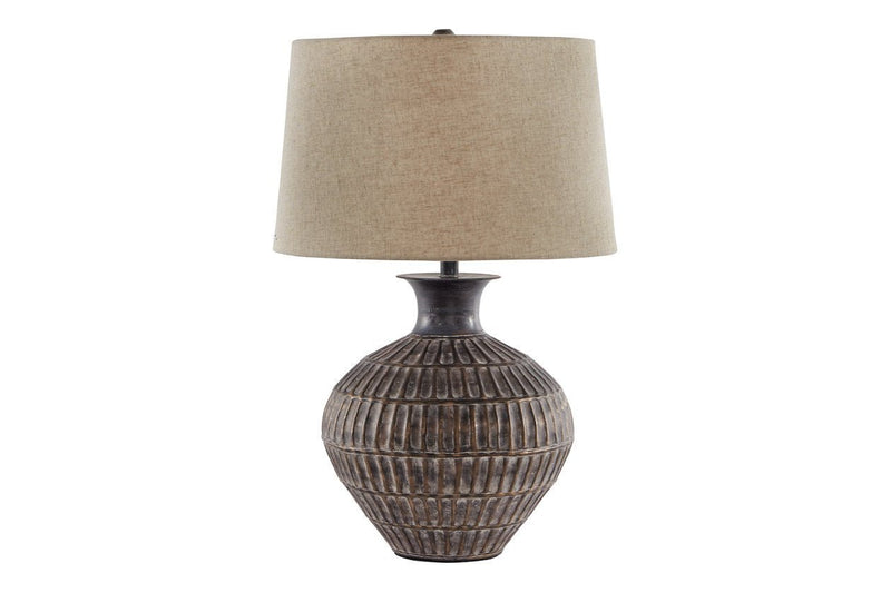 Magan Antique Bronze Finish Table Lamp - Gate FurnitureTable Lamp
