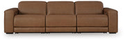 Magic Man Caramel 3-Piece Power Reclining Sectional Sofa - PCU10700S9