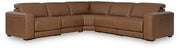 Magic Man Caramel 5-Piece Power Reclining Sectional - PCU10700S13
