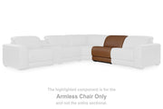 Magic Man Caramel Armless Chair with Manual Headrest - PCU1070046A
