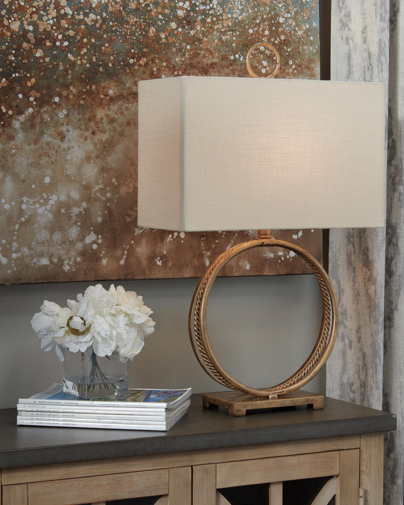 Mahala Antique Gold Finish Table Lamp (Set of 2) - L208124X2
