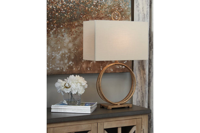 Mahala Antique Gold Finish Table Lamp - Gate FurnitureTable Lamp