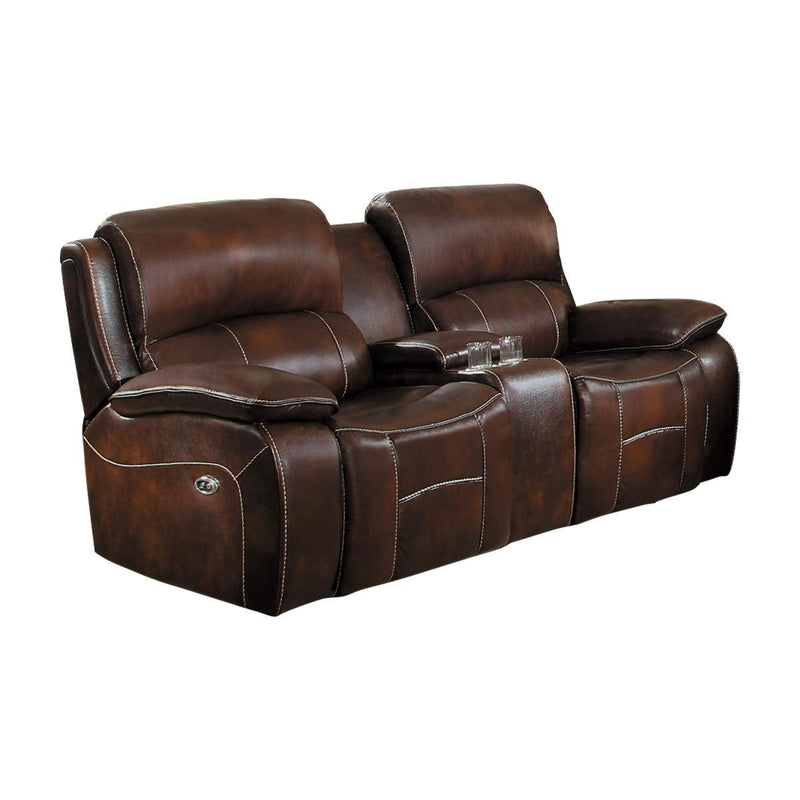 Mahala Brown Power Reclining Loveseat - Gate FurniturePower Reclining Loveseat