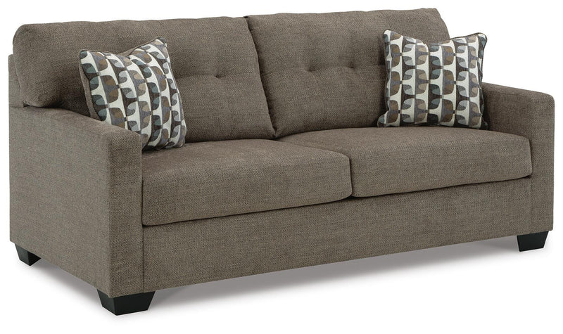 Mahoney Chocolate Full Sofa Sleeper and Chaise - 31005U3