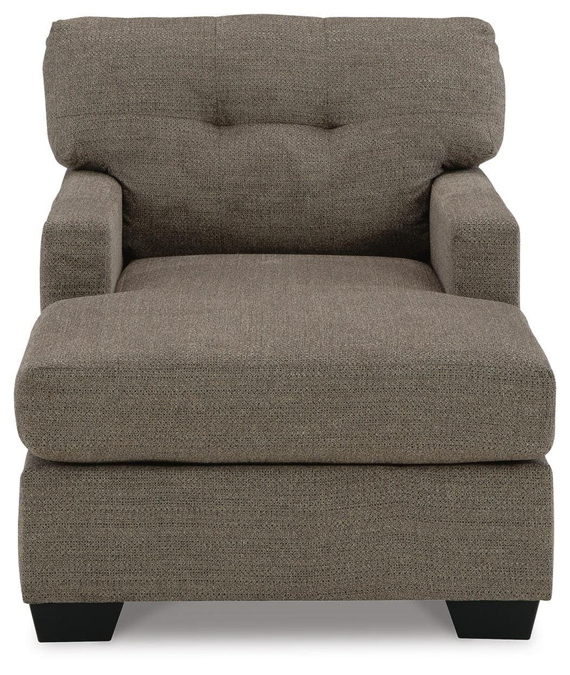 Mahoney Chocolate Full Sofa Sleeper and Chaise - 31005U3