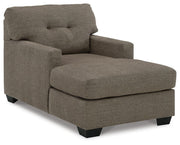 Mahoney Chocolate Full Sofa Sleeper and Chaise - 31005U3