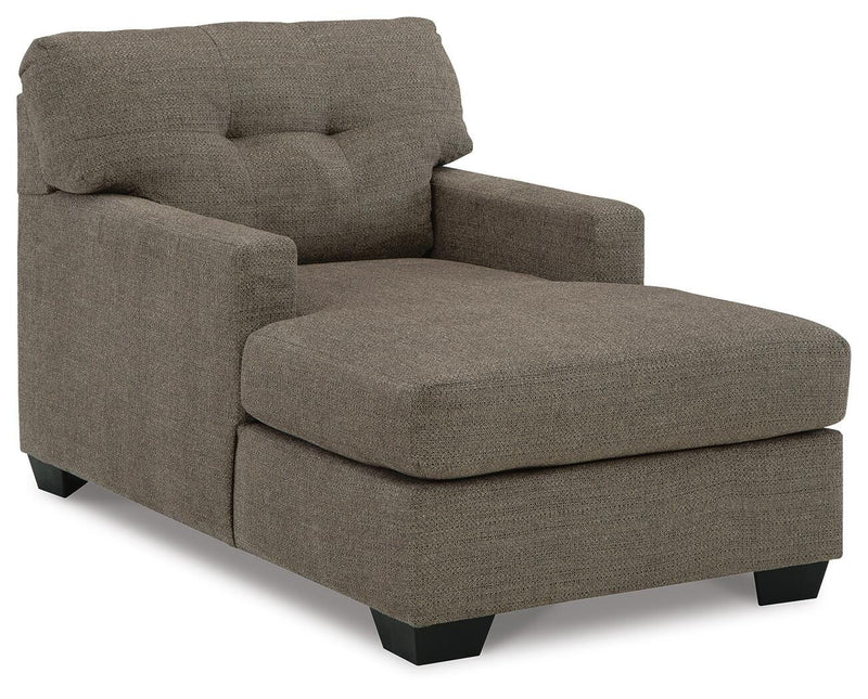 Mahoney Chocolate Full Sofa Sleeper and Chaise - 31005U3