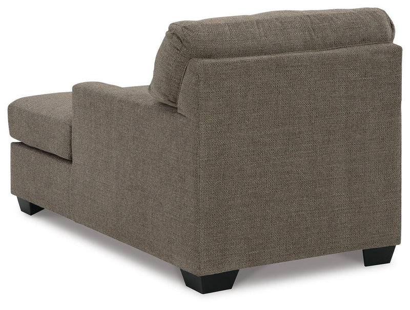 Mahoney Chocolate Full Sofa Sleeper and Chaise - 31005U3