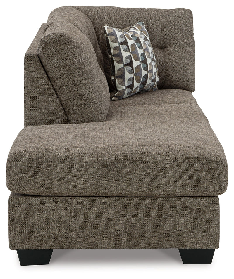 Mahoney Chocolate Left-Arm Facing Corner Chaise - 3100516