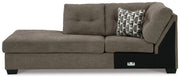 Mahoney Chocolate Left-Arm Facing Corner Chaise - 3100516