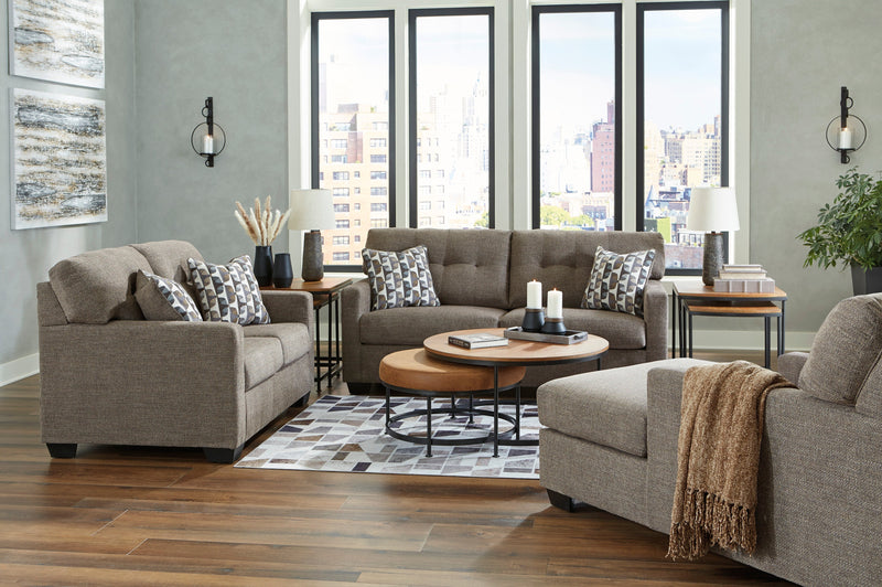Mahoney Chocolate Living Room Set - Gate FurnitureLiving Room Set