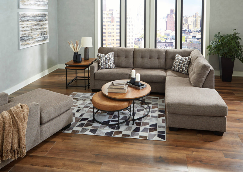 Mahoney Chocolate RAF Sectional - Gate FurnitureSectional
