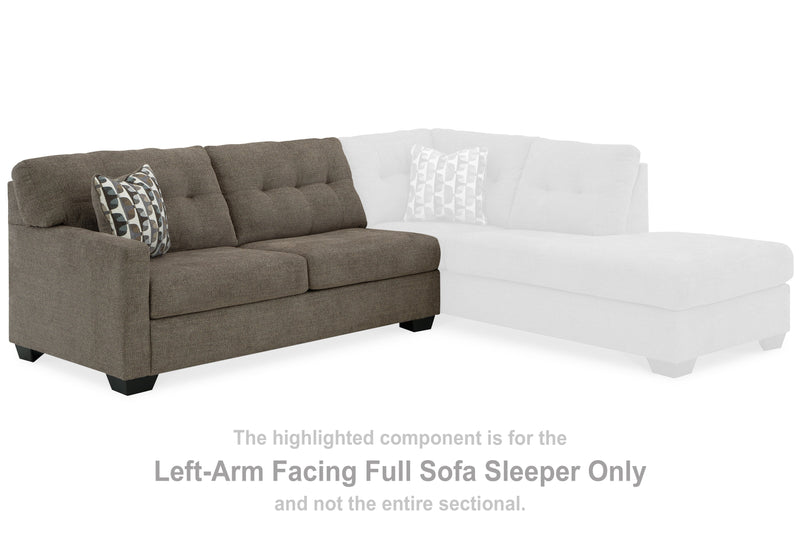 Mahoney Left-Arm Facing Full Sofa Sleeper - 3100510 - Gate Furniture
