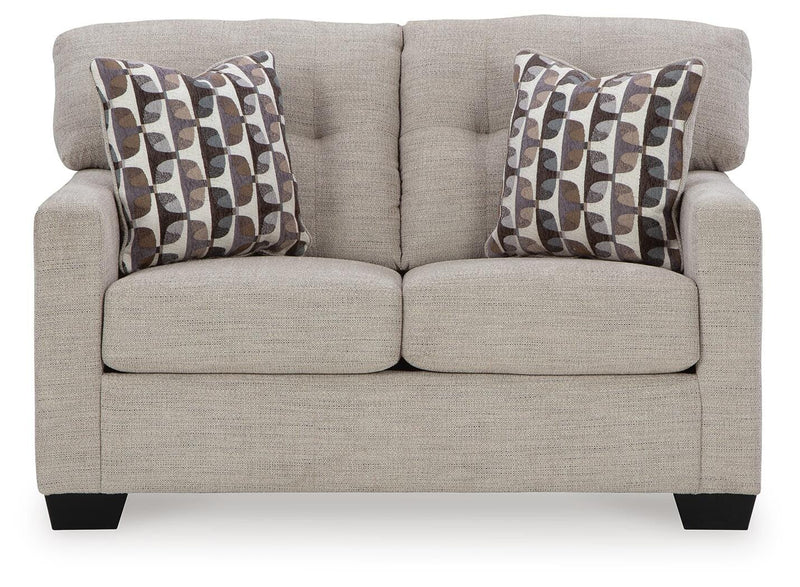 Mahoney Pebble Full Sofa Sleeper and Loveseat - 31004U3