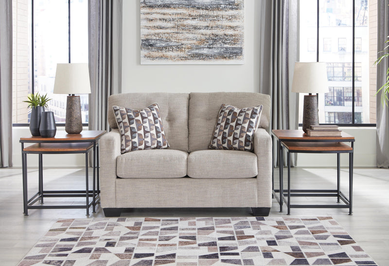 Mahoney Pebble Full Sofa Sleeper and Loveseat - 31004U3