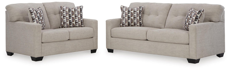 Mahoney Pebble Full Sofa Sleeper and Loveseat - 31004U3