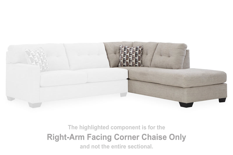 Mahoney Pebble Right-Arm Facing Corner Chaise - 3100417