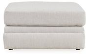 Maitelynn Chair and Ottoman in Chalk - PKG015431