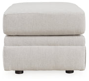 Maitelynn Chair and Ottoman in Chalk - PKG015431