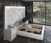 Majesty Bed W/Light Queen - Gate FurnitureQueen Bed