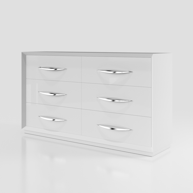 Majesty Bedroom W/Light And Carmen Cases Set - Gate FurnitureBedroom Set