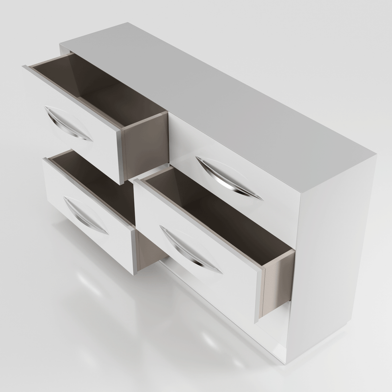 Majesty Bedroom W/Light And Carmen Cases Set - Gate FurnitureBedroom Set