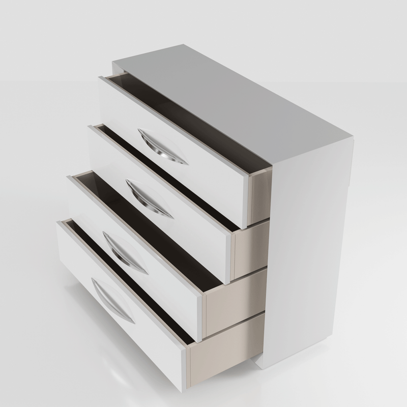 Majesty Bedroom W/Light And Carmen Cases Set - Gate FurnitureBedroom Set