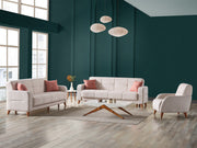Major 3-pieces (Sofa & Loveseat & Chair) Livingroom in Cream - 200-ELIF-MAJ-A422-321