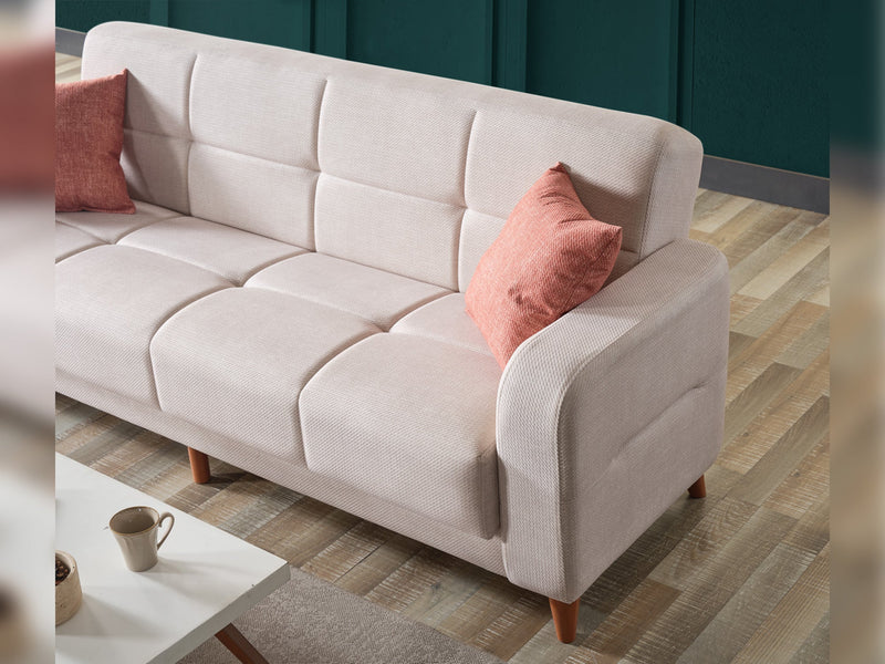 Major 3-pieces (Sofa & Loveseat & Chair) Livingroom in Cream - 200-ELIF-MAJ-A422-321