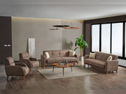 Major 3-pieces (Sofa & Loveseat & Chair) Livingroom in Light Grey - 200-ELIF-MAJ-A423-321