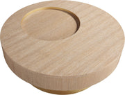 Makai Oak Veneer Top And Metal Base Coffee Table in Natural - 99056Natural-CT