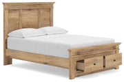 Makidern Full Panel Storage Bed, Dresser and Mirror - PCB1170B25